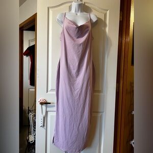Elegant Pink Slip Dress